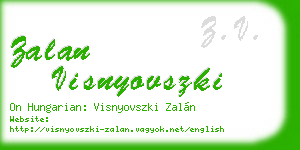 zalan visnyovszki business card